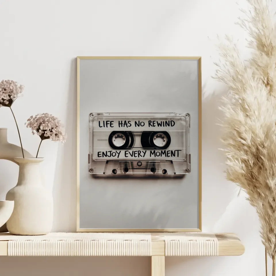 Kassetten Poster mit Lebensweisheit und Spaß 4