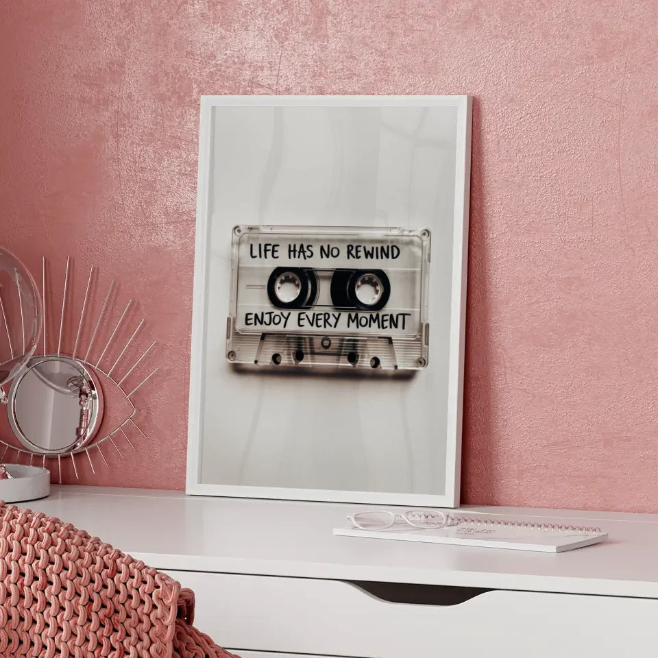 Kassetten Poster mit Lebensweisheit und Spaß 5