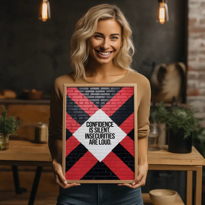 Poster mit Backsteinmauer und motivierendem Zitat 2