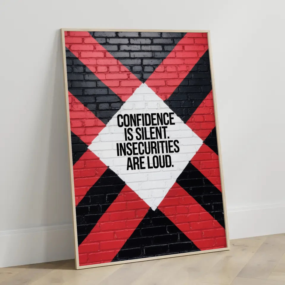 Poster mit Backsteinmauer und motivierendem Zitat 3