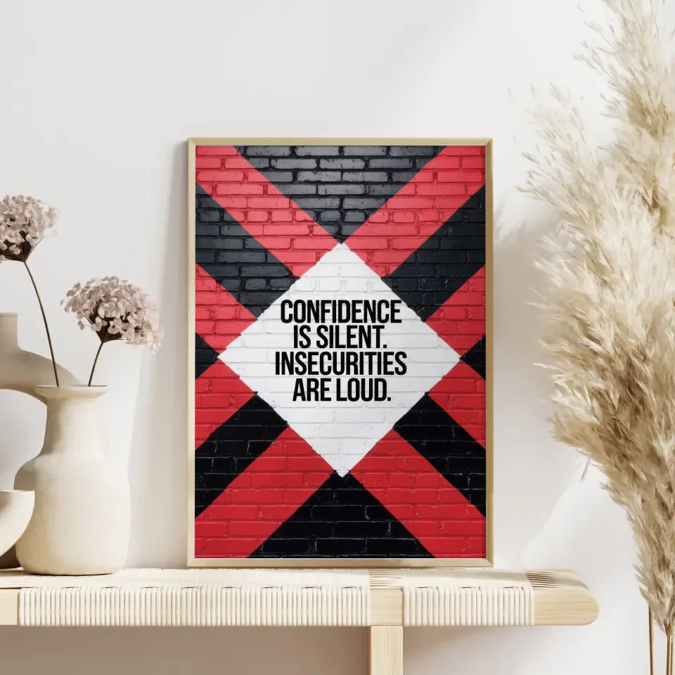 Poster mit Backsteinmauer und motivierendem Zitat 4