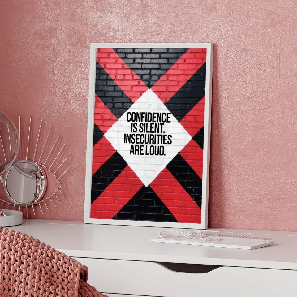 Poster mit Backsteinmauer und motivierendem Zitat 5