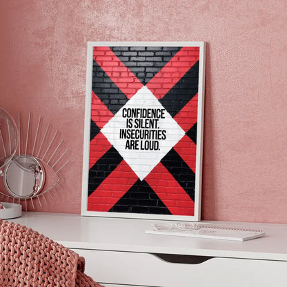 Poster mit Backsteinmauer und motivierendem Zitat 5