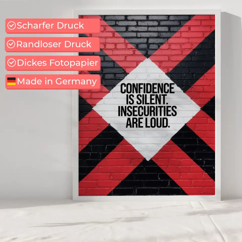 Poster mit Backsteinmauer und motivierendem Zitat 6