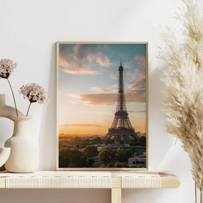 Poster Eiffelturm Frankreich bei Goldener Stunde kaufen 4