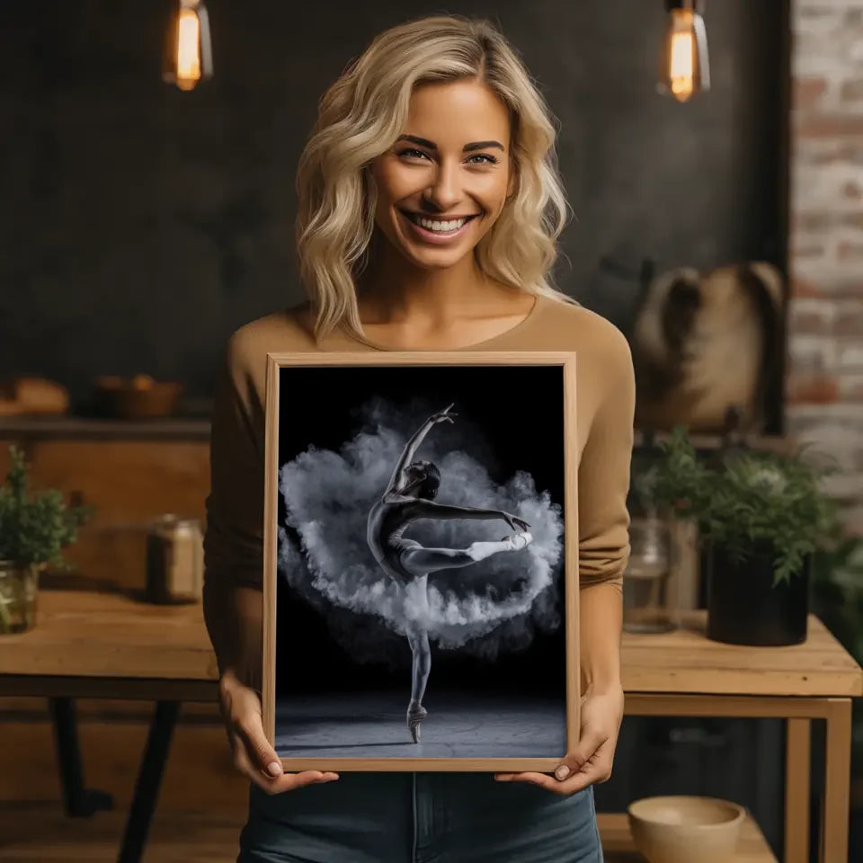 Eleganter Balletttänzer Poster im Dramatischen Stil 2