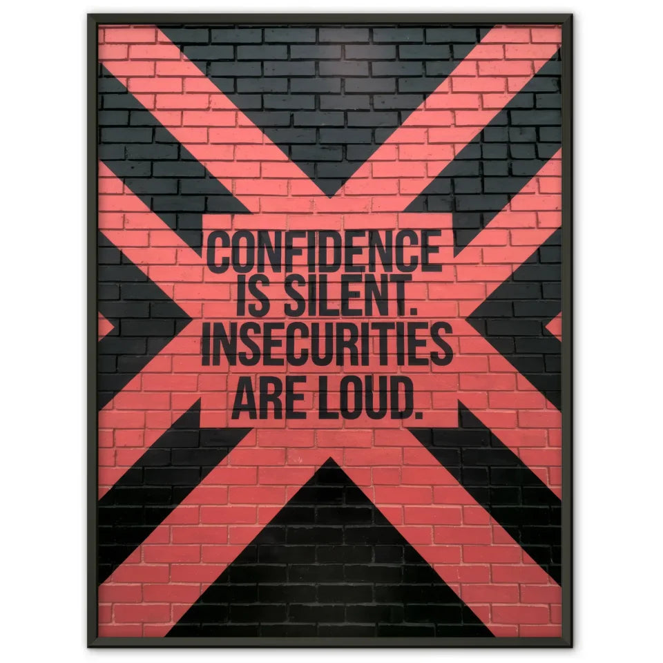 Inspirierendes Poster mit Backsteinmauer und Zitat 1