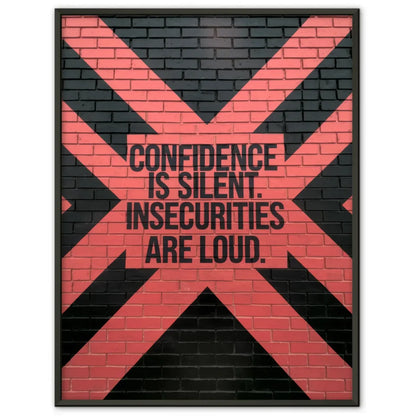 Inspirierendes Poster mit Backsteinmauer und Zitat 1