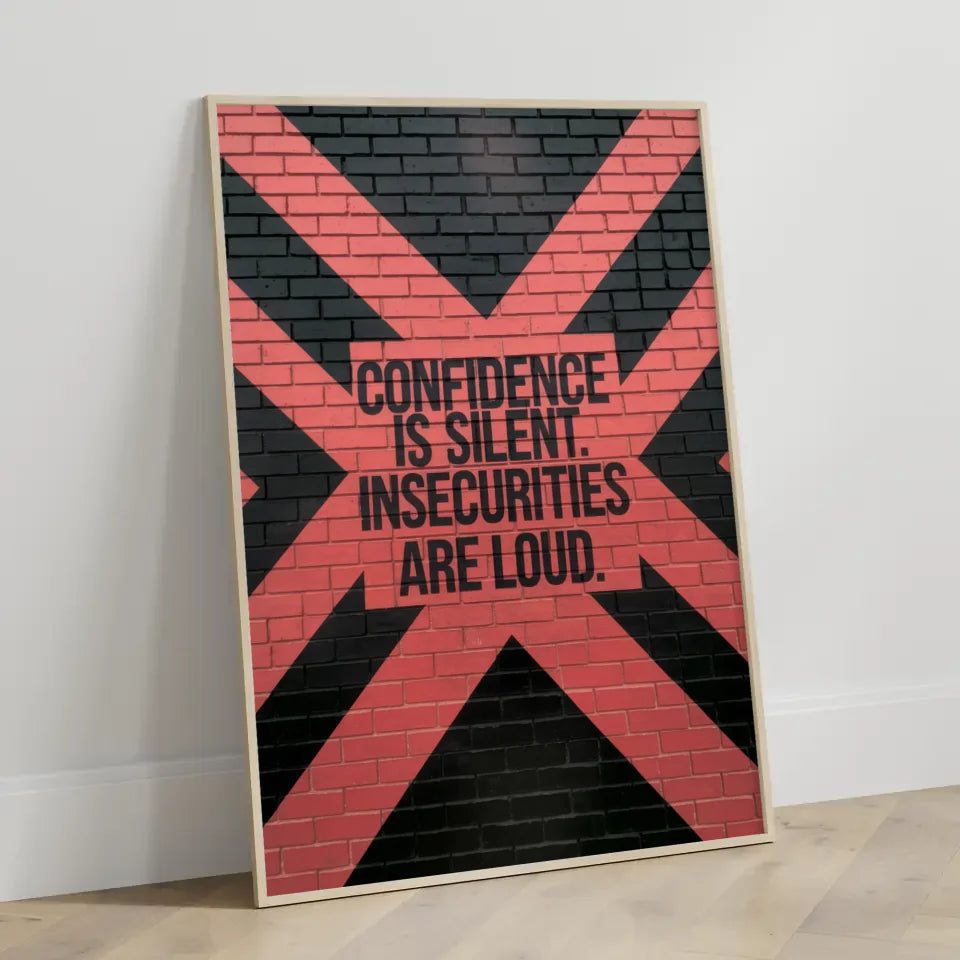 Inspirierendes Poster mit Backsteinmauer und Zitat 3