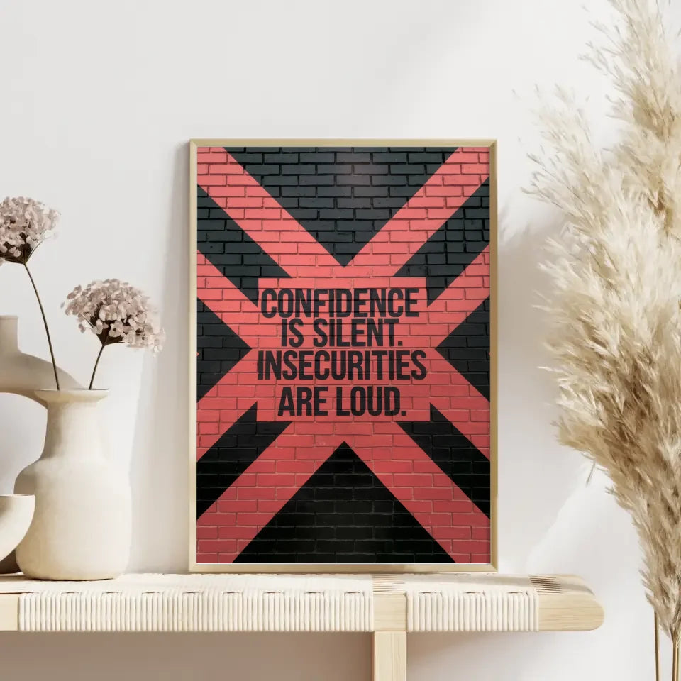 Inspirierendes Poster mit Backsteinmauer und Zitat 4