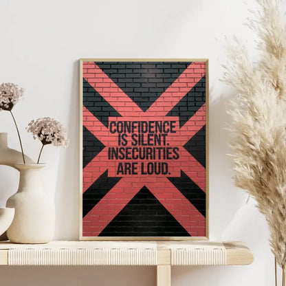 Inspirierendes Poster mit Backsteinmauer und Zitat 4