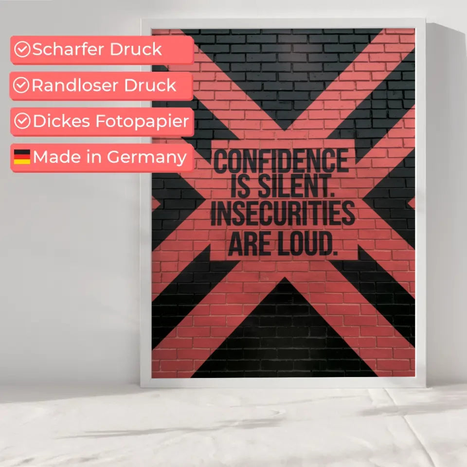 Inspirierendes Poster mit Backsteinmauer und Zitat 6