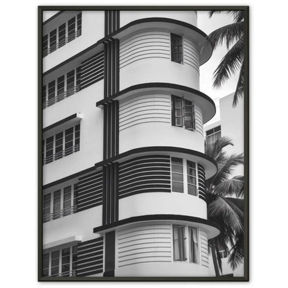 Poster London Schwarz Weiß Zeichnung mit Big Ben und Tower Bridge 1