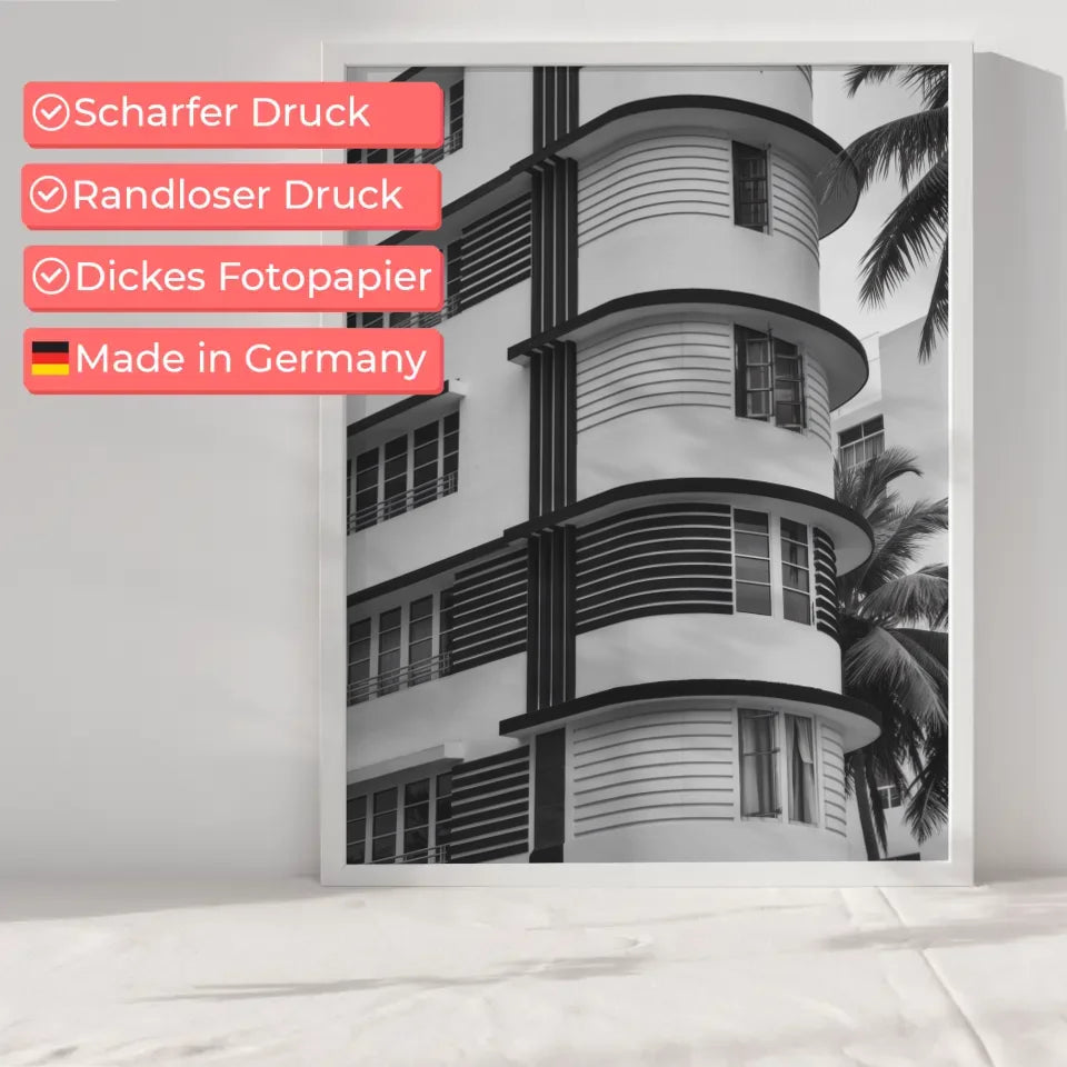 Poster London Schwarz Weiß Zeichnung mit Big Ben und Tower Bridge 6