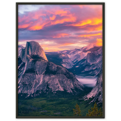 Yosemite Nationalpark Poster Panoramablick zur Golden Hour 1