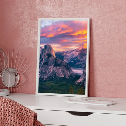 Yosemite Nationalpark Poster Panoramablick zur Golden Hour 5