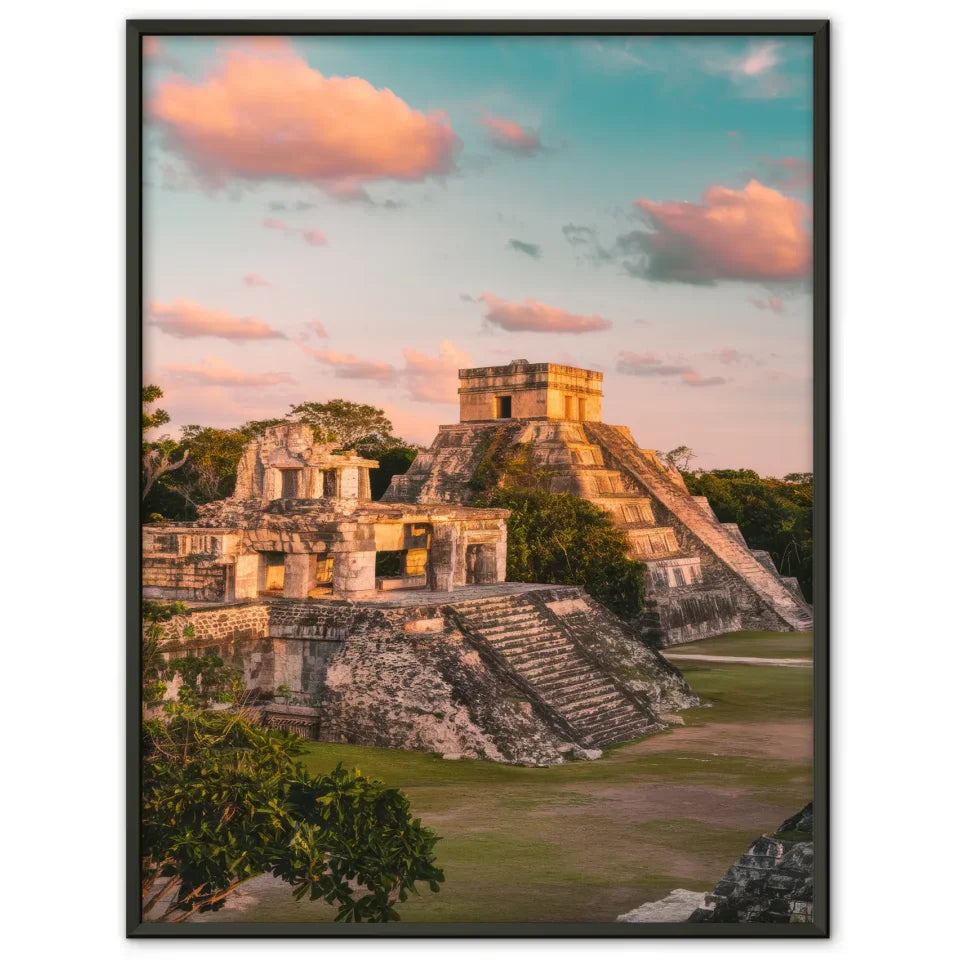 Poster Tulum Mexiko Golden Hour Panorama Bild für Wohnräume 1