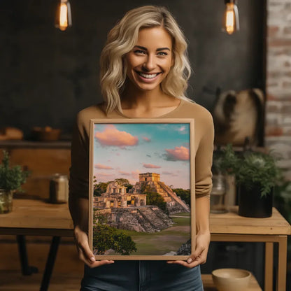 Poster Tulum Mexiko Golden Hour Panorama Bild für Wohnräume 2