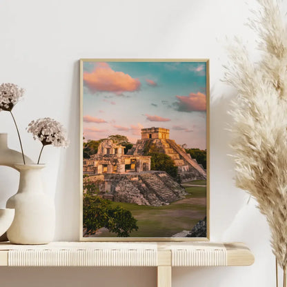 Poster Tulum Mexiko Golden Hour Panorama Bild für Wohnräume 4