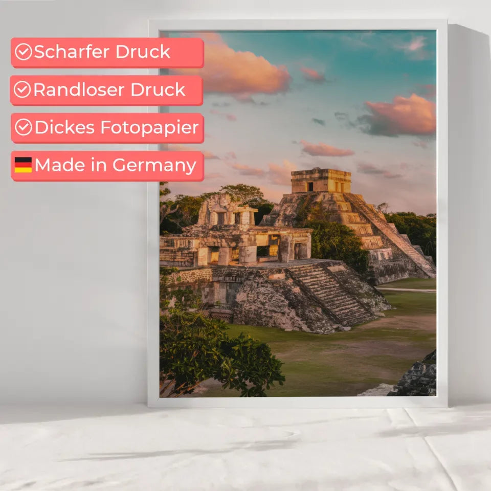 Poster Tulum Mexiko Golden Hour Panorama Bild für Wohnräume 6