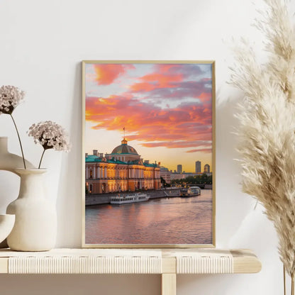 Panorama Bild Poster Eremitage Sankt Petersburg Goldene Stunde 4