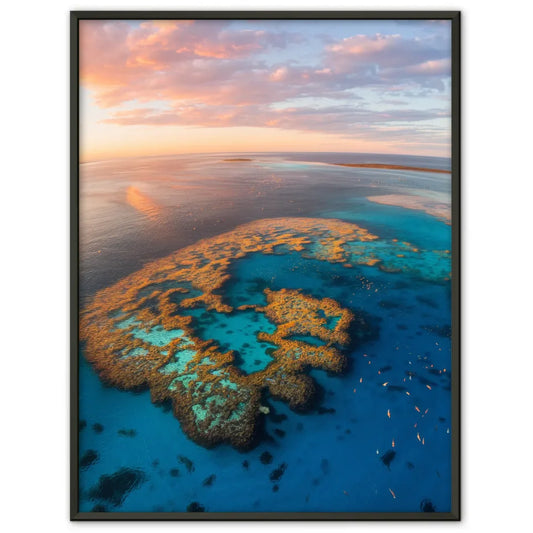 Poster Great Barrier Reef Australien Panorama Bild zur Golden Hour 1