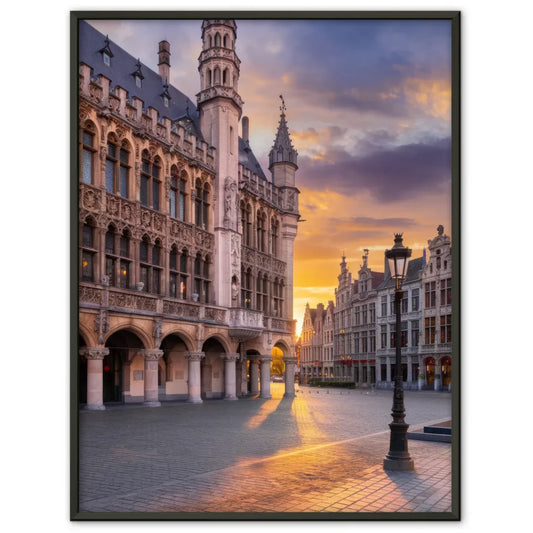 Poster Grand Place Belgien atemberaubendes Panorama Bild 1