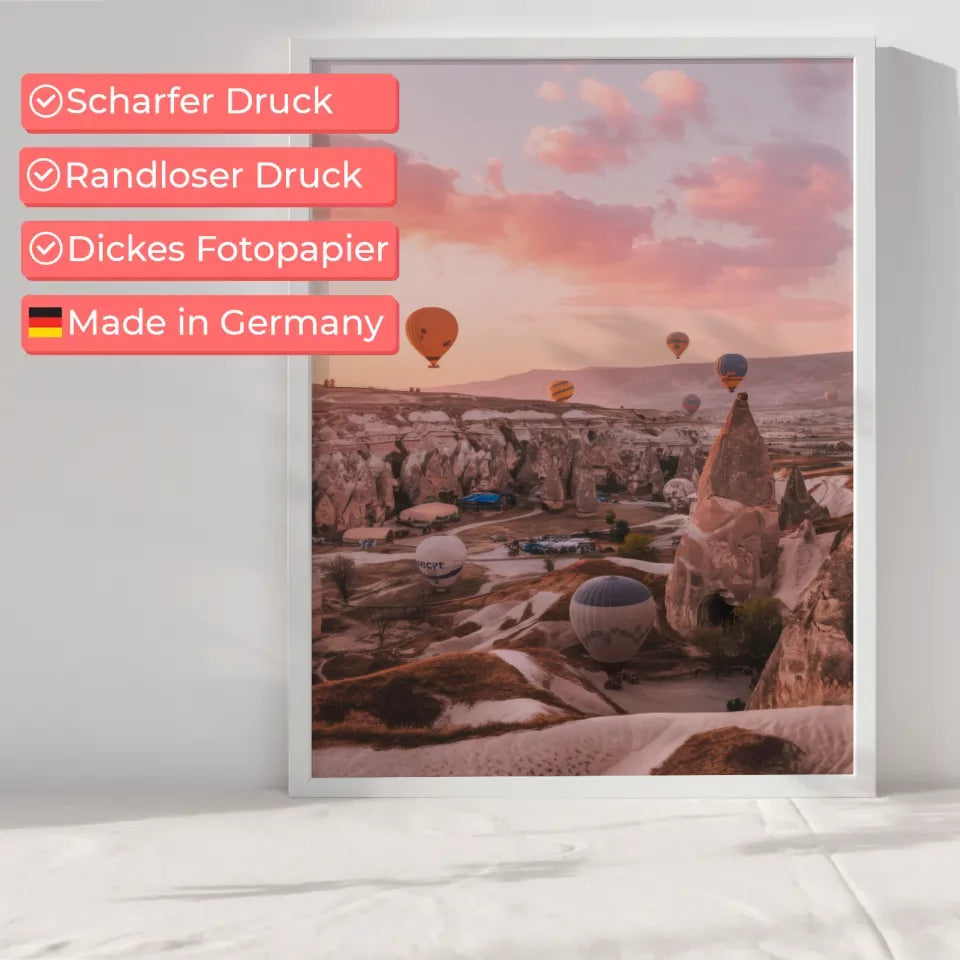 Poster atemberaubendes Panorama Bild Kappadokien Türkei 6