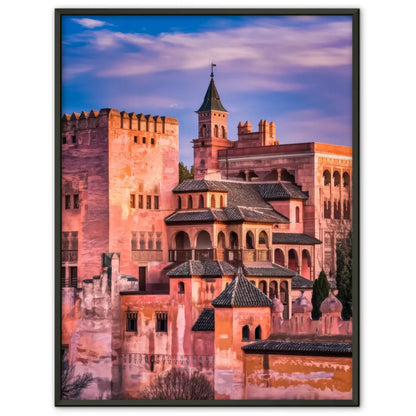 Poster Alhambra Spanien Panorama Bild zur goldenen Stunde 1