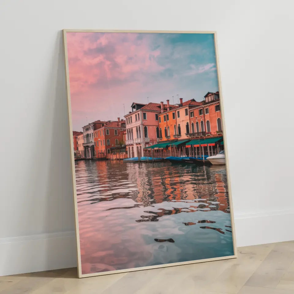 Venedig Panorama Bild Poster zur Golden Hour 3