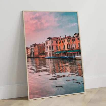 Venedig Panorama Bild Poster zur Golden Hour 3