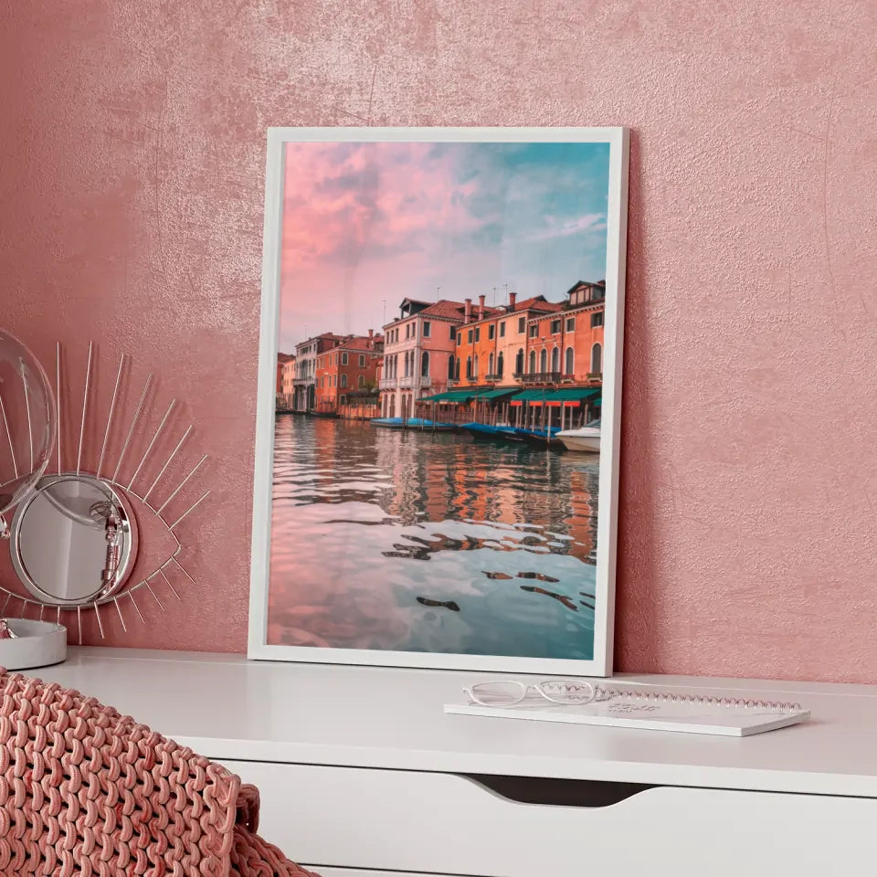 Venedig Panorama Bild Poster zur Golden Hour 5