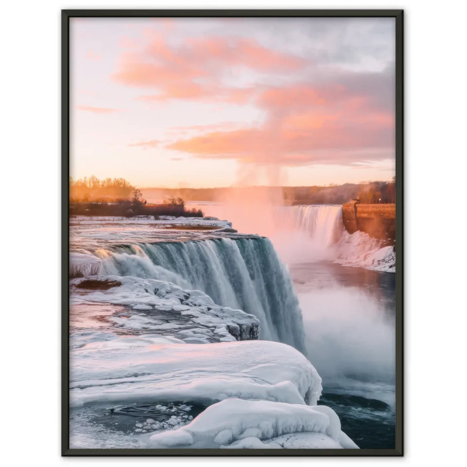 Niagarafälle Poster Panorama Impression zur Golden Hour 1