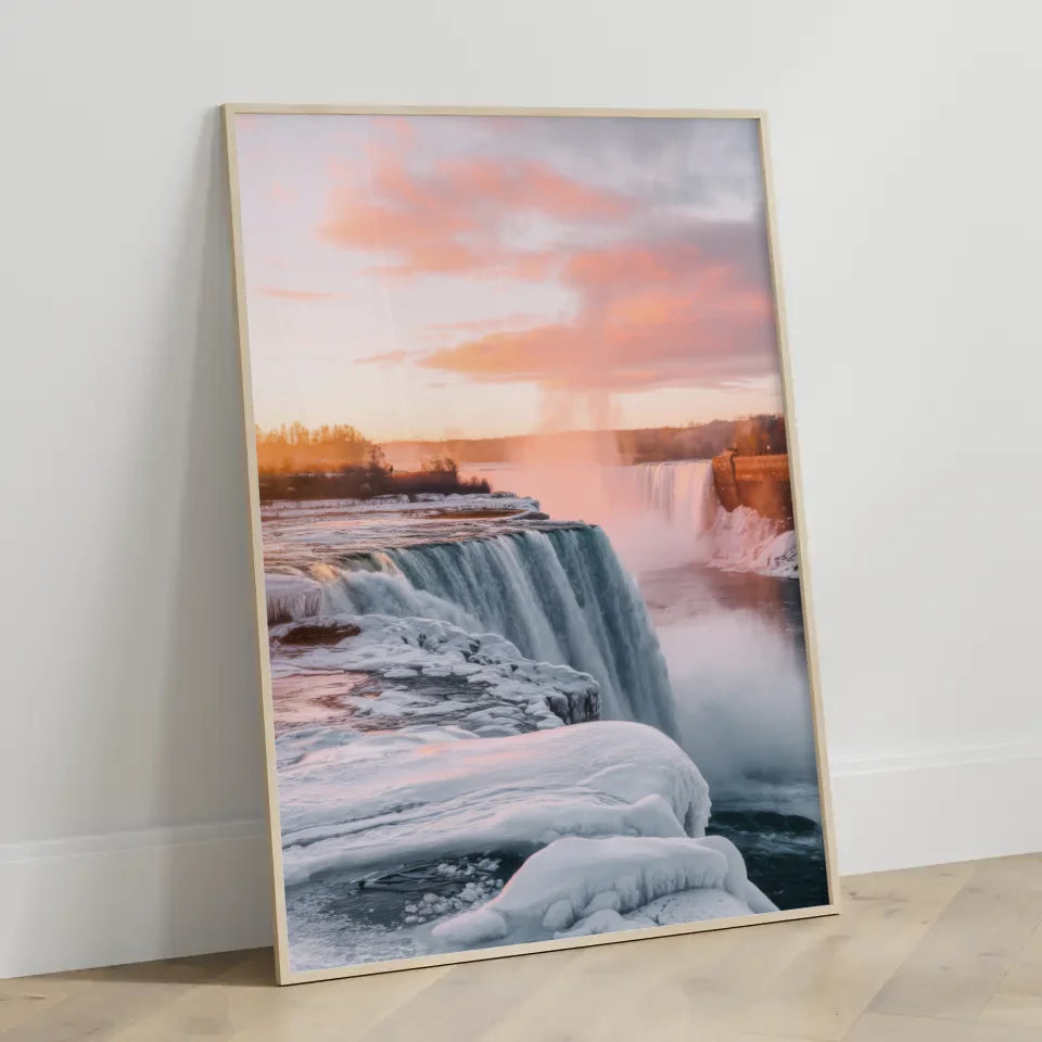 Niagarafälle Poster Panorama Impression zur Golden Hour 3