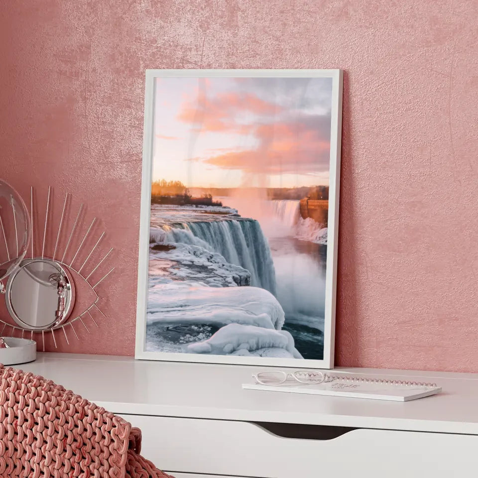 Niagarafälle Poster Panorama Impression zur Golden Hour 5