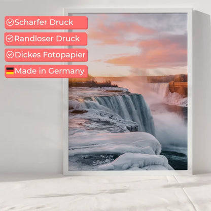 Niagarafälle Poster Panorama Impression zur Golden Hour 6