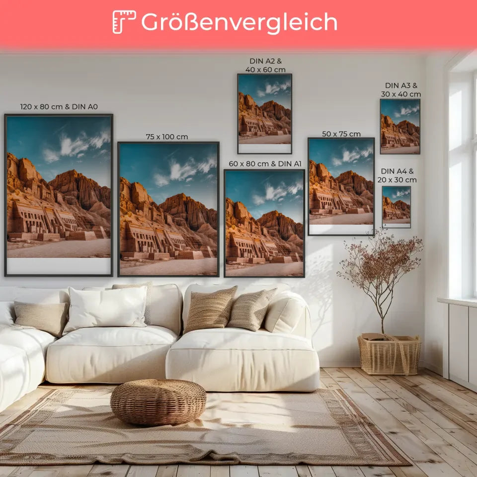 Minimalistisches Poster skandinavische Boho-Vase