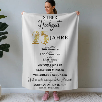 personalisierte decke geschenk zur silberhochzeit 25 momente Poster zum Hochzeitstag 1