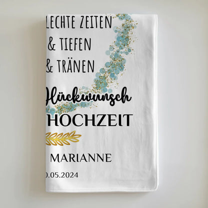 Personalisierte Decke Geschenk zur Gnadenhochzeit 70 Hochzeitstag 6
