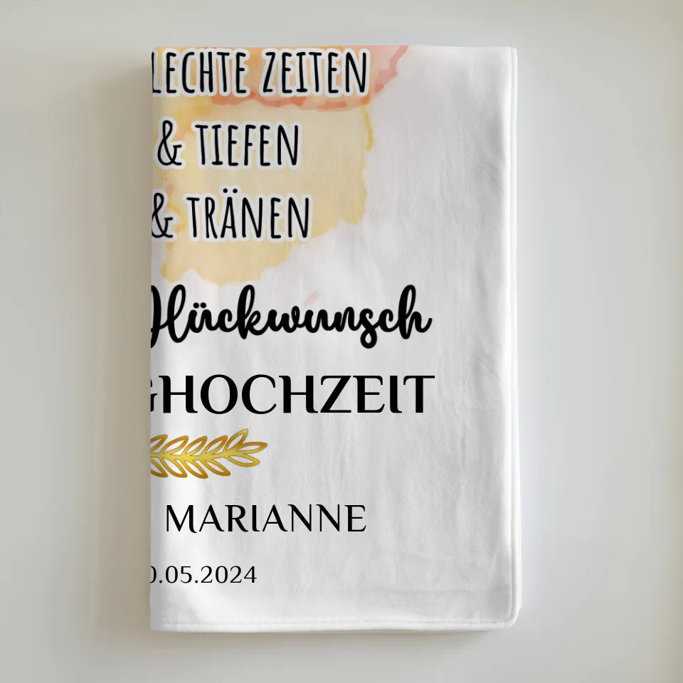 personalisierte decke geschenk zur messinghochzeit 45 hochzeitstag mit namen 6