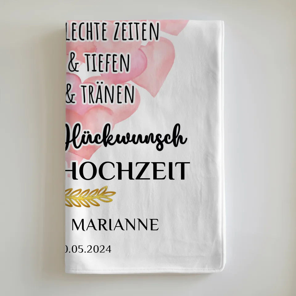 personalisierte decke als geschenk zur leinenhochzeit 35 jahre 6