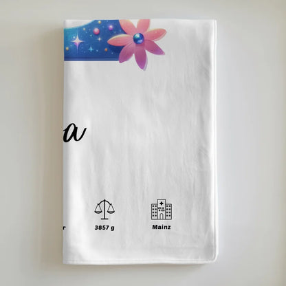 Personalisierte Decke Buchstabe E für Geburt Buchstaben A-Z 6