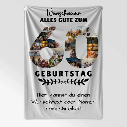 personalisierten decke zum 60 geburtstag mit wunschname wunschtext 7