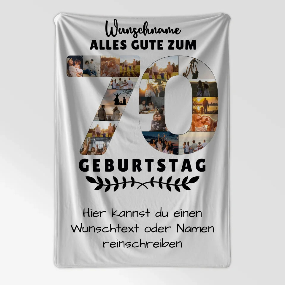 personalisierte decke 70 geburtstag mit wunschname wunschtext fur oma opa 7