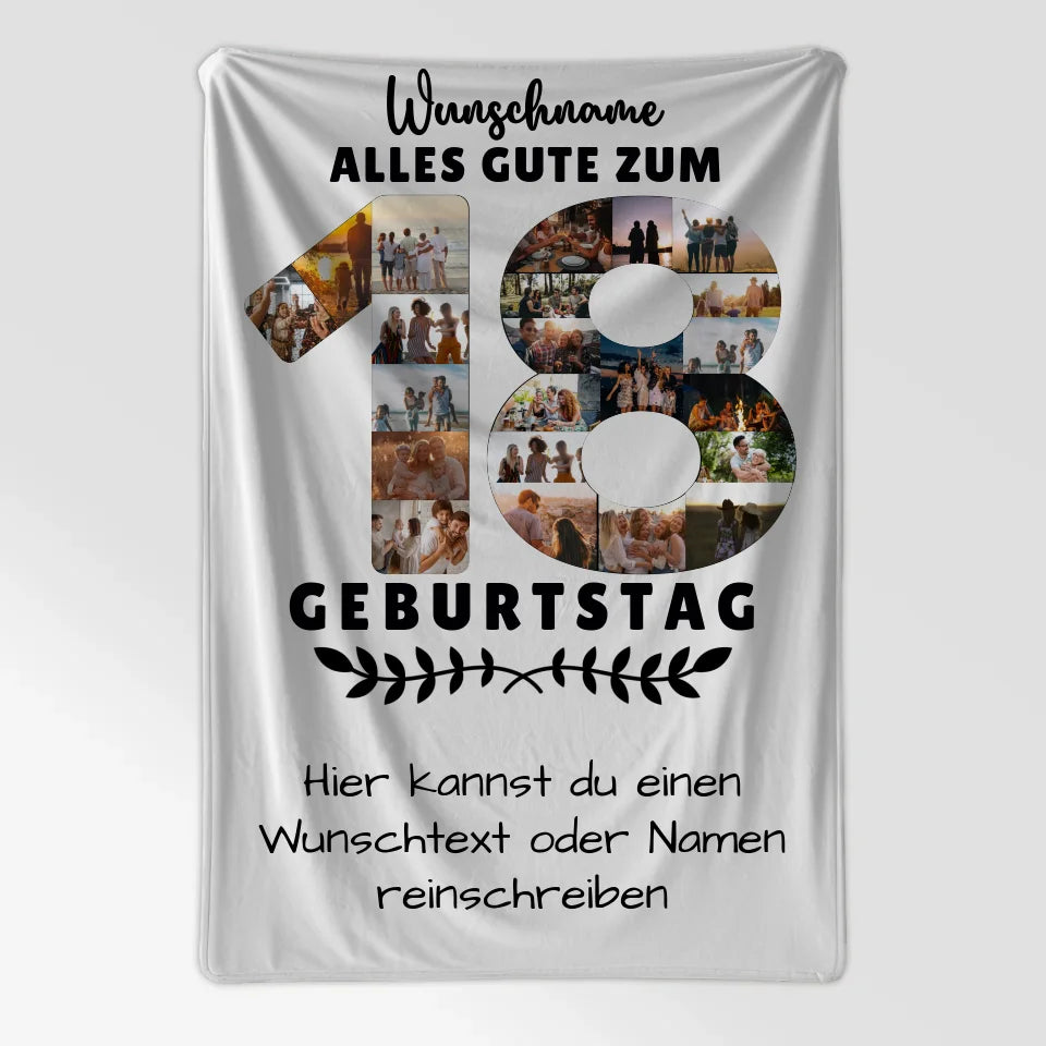 personalisiertes geschenk decke 18 geburtstag mit wunschname wunschtext bruder schwester 7