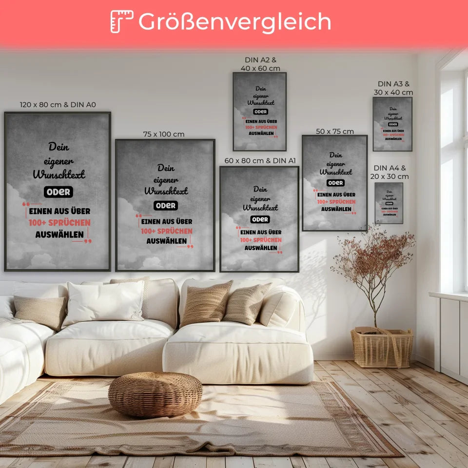 Poster Größenvergleich 1