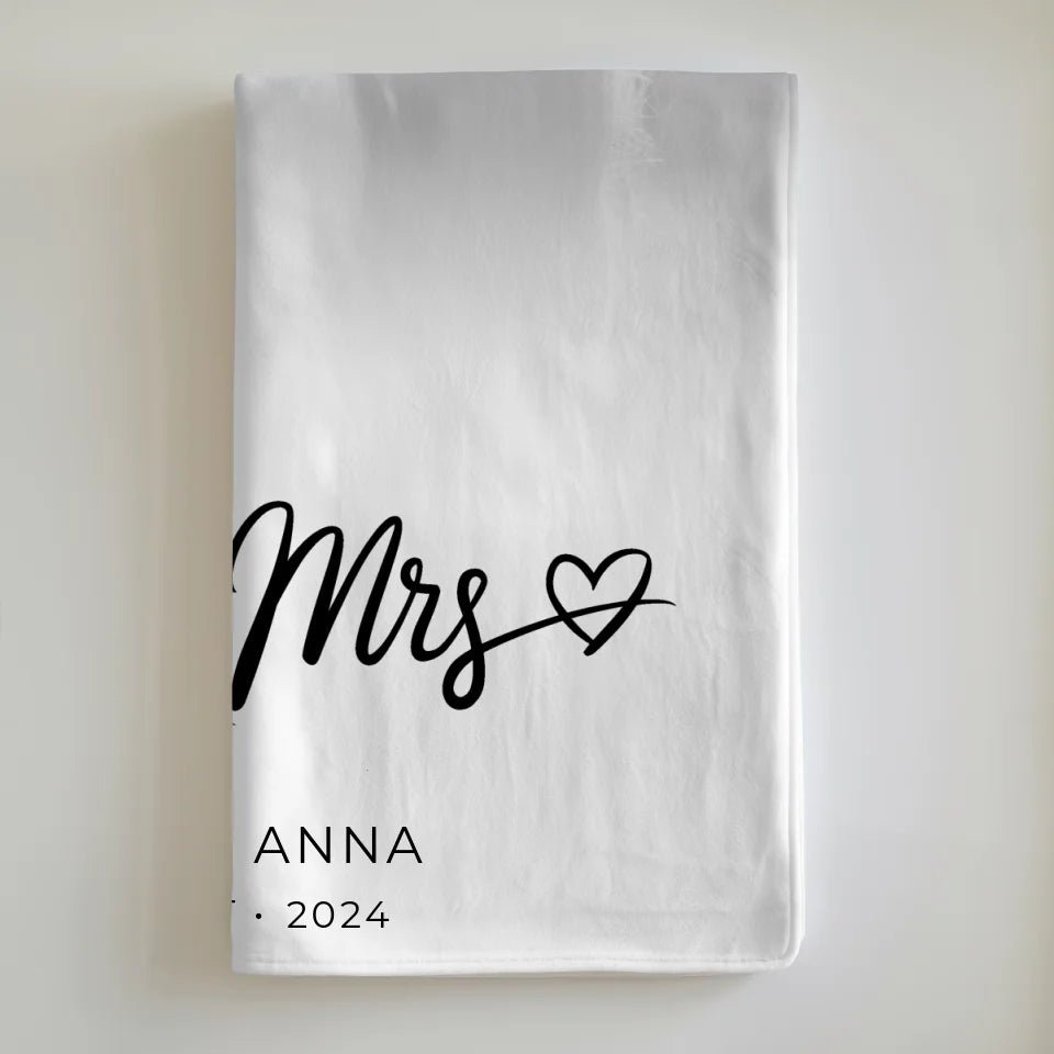 personalisiert decke paare foto schwarz weiss mr mrs namen 6