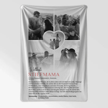 personalisierte decke mit definition stiefmama 5 fotos black white 7