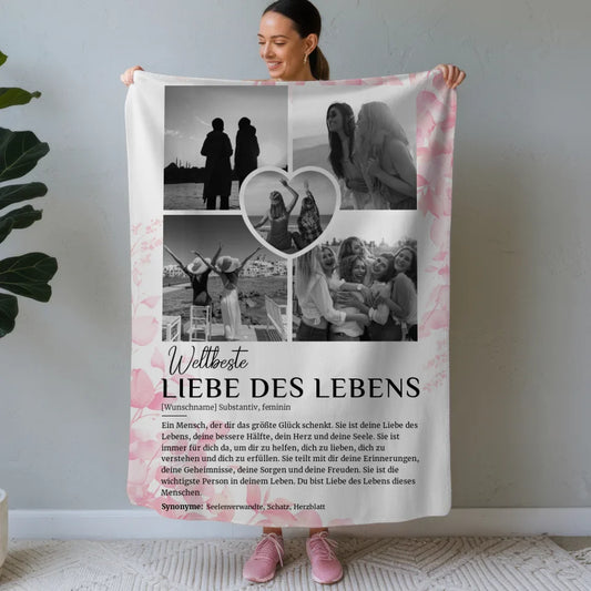 personalisierte decke definition liebe des lebens 5 fotos black white 1 Definitions Designs 1