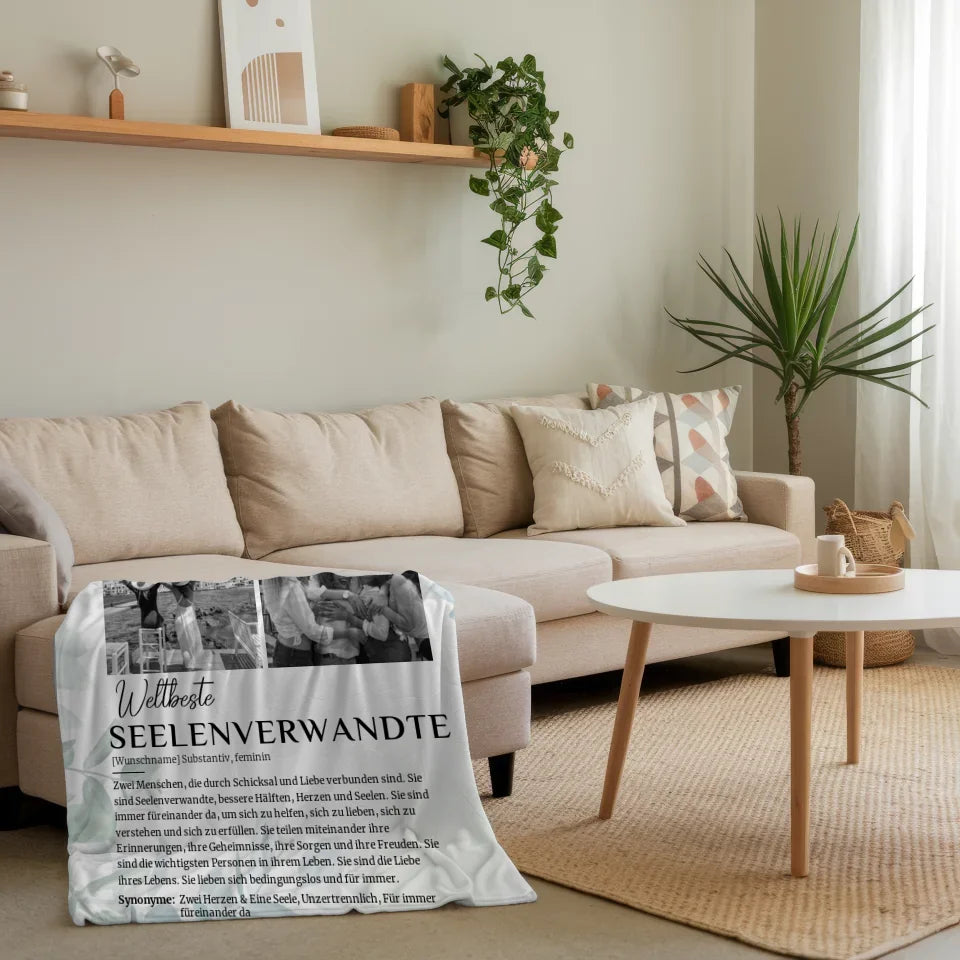 personalisierte decke schwarz weiss definition seelenverwandte 5 fotos 4